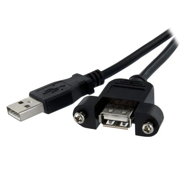 StarTech.com 3 фута Панель для подключения USB кабель к-F/м 0 9 м 2 мужской/женский черный |