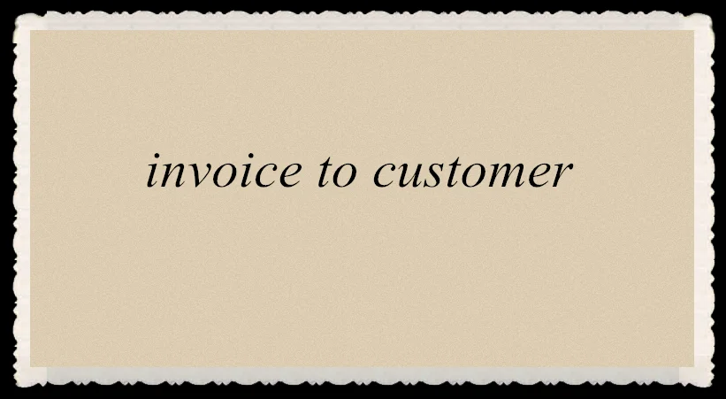 invoice