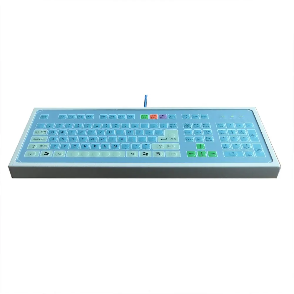 Custom waterproof sealed IP67 Desktop industrial membrane short travel hygiene medical keyboard with optional 103 keys/86 keys
Custom waterproof sealed IP67 Desktop industrial membrane short travel hygiene medical keyboard with optional 103 keys/86 keys