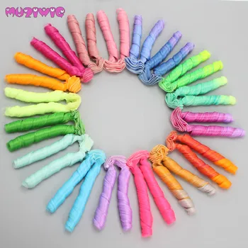5Pcs/lot 15*100cm Colorful Roman Roll Curly doll wig hair wefts Extensions for BJD/Bly the/American Dolls DIY Accessories
5Pcs/lot 15*100cm Colorful Roman Roll Curly doll wig hair wefts Extensions for BJD/Bly the/American Dolls DIY Accessories