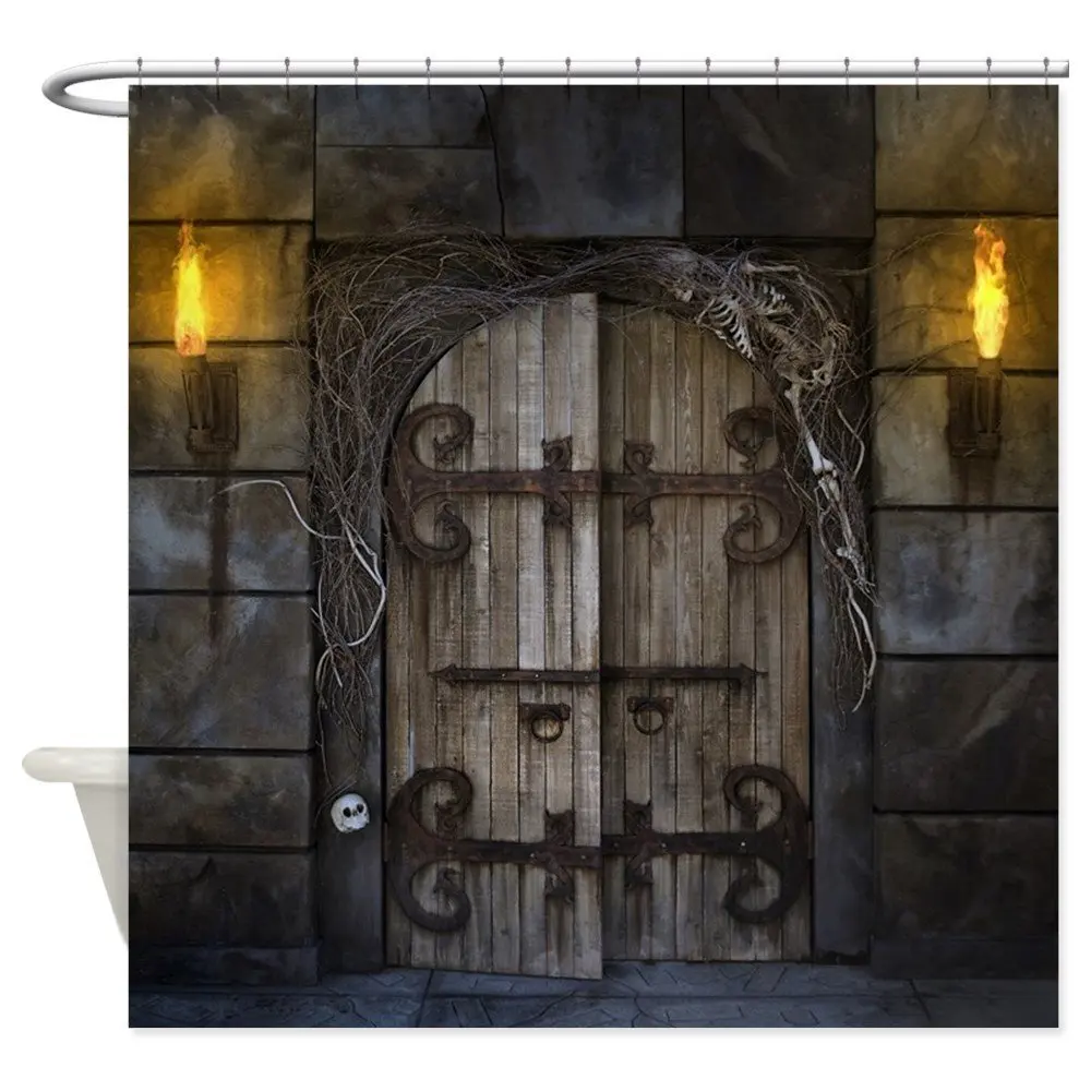 Gothic Spooky Door Decorative Fabric Shower Curtain Set Non-slip Bath Mat Set for Doormat Outdoor
Gothic Spooky Door Decorative Fabric Shower Curtain Set Non-slip Bath Mat Set for Doormat Outdoor