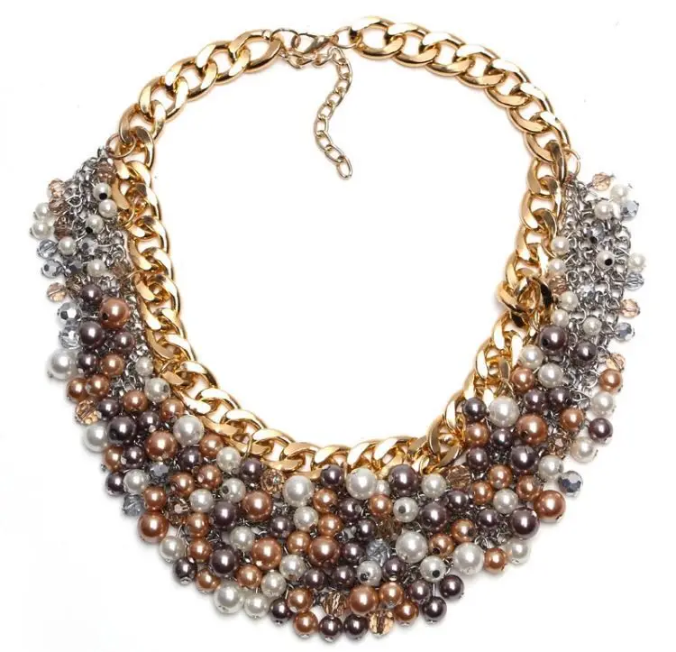 N0815 Wholesale 12pcs Necklaces & Pendants christmas gifts Chain Jewelry pearl Chunky Exaggerated Statement Necklace Maxi Collar
N0815 Wholesale 12pcs Necklaces & Pendants christmas gifts Chain Jewelry pearl Chunky Exaggerated Statement Necklace Maxi Collar