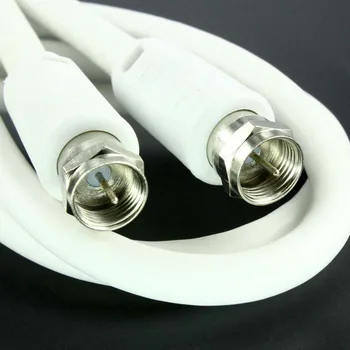 Double metric f head of closed-circuit television (CCTV) line 1.5 meters of rf signal TV cable TV 
Double metric f head of closed-circuit television (CCTV) line 1.5 meters of rf signal TV cable TV