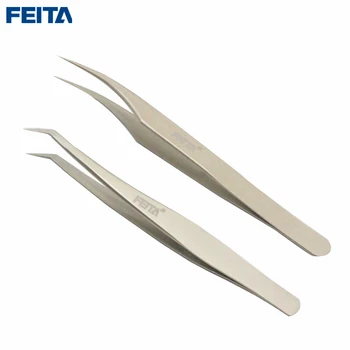 FEITA 2PCS Stainless Steel Tweezers Set Precision Bent & Pointed for Fake eyelashes,Nail Art, Electronic DIY, Phone Repair Tools
FEITA 2PCS Stainless Steel Tweezers Set Precision Bent & Pointed for Fake eyelashes,Nail Art, Electronic DIY, Phone Repair Tools