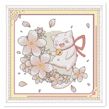 Blessing Cat Chinese Counted Cross Stitch Patterns Kit 11CT Printed On Canvas Embroidery Cross Set Home Decor DIY Set Painting
Blessing Cat Chinese Counted Cross Stitch Patterns Kit 11CT Printed On Canvas Embroidery Cross Set Home Decor DIY Set Painting