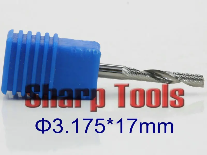 TOP 3.175x17mm One Flute Spiral Carbide Cutter Bit CNC End Mill Tools, Acrylic Router Bit CNC End Mills for Wood Cutting Lathe
TOP 3.175x17mm One Flute Spiral Carbide Cutter Bit CNC End Mill Tools, Acrylic Router Bit CNC End Mills for Wood Cutting Lathe