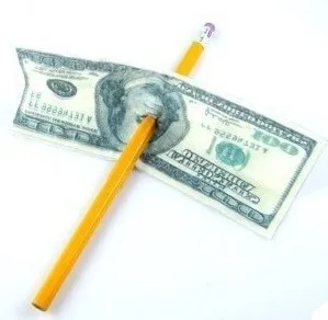Penciltration (pen thru dollar) - Trick , coin magic ,fire magic,magic tricks,fire,props,dice,comedy,mental magic