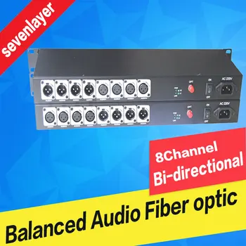 

4ch bi-directional Balanced audio to fiber optic XLR over fiber audio fiber media converter Transceiver and Receiver