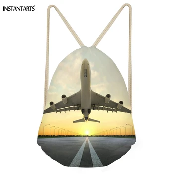INSTANTARTS Fashion Scenery Pattern Women Men Drawstrings Bags 3D Aircraft Printed Boys Girls Shoes Beach Bag Softback Backpacks
INSTANTARTS Fashion Scenery Pattern Women Men Drawstrings Bags 3D Aircraft Printed Boys Girls Shoes Beach Bag Softback Backpacks