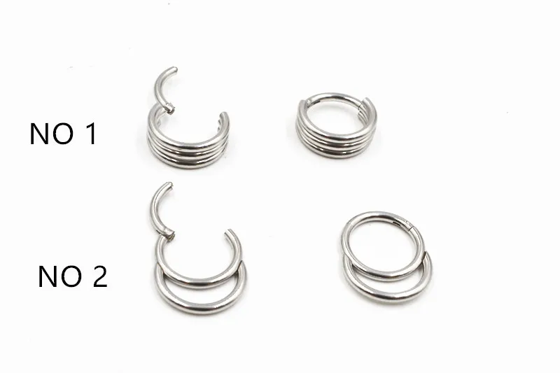 NEW 50pcs/lot Free Shipping Seamless Hinged Segment Ring Clicker Cartilage Nose/Lip Hoop Septum Ear Diath Helix Rings 16GX8MM
NEW 50pcs/lot Free Shipping Seamless Hinged Segment Ring Clicker Cartilage Nose/Lip Hoop Septum Ear Diath Helix Rings 16GX8MM