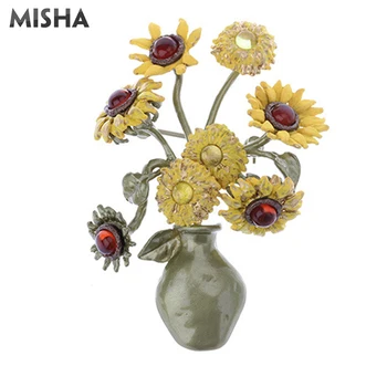 MISHA Trendy Brooch Pins For Women Jewelry High Quality Vintage Sunflower Brooch Pin For Women Wedding Gift 2165
MISHA Trendy Brooch Pins For Women Jewelry High Quality Vintage Sunflower Brooch Pin For Women Wedding Gift 2165
