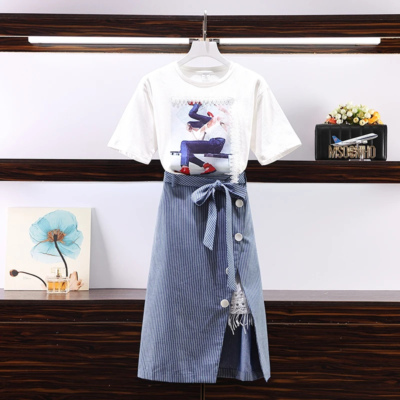2 Piece Outfits for Women 2019 Summer Fashion Cartoon Printtrf Crop Top and Skirt Set Midi Skirts 2 Piece Suits Clothes Sets
2 Piece Outfits for Women 2019 Summer Fashion Cartoon Printtrf Crop Top and Skirt Set Midi Skirts 2 Piece Suits Clothes Sets