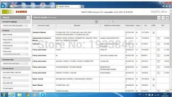 forClaas WebTIC Offline Repair manuals, wiring and hydraulic diagrams, etc 2016
forClaas WebTIC Offline Repair manuals, wiring and hydraulic diagrams, etc 2016