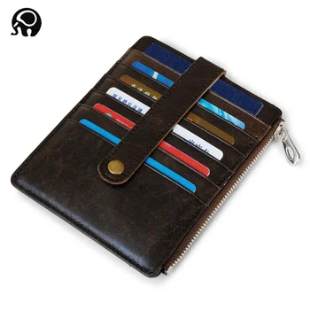 2018 new Hot Sale Genuine Leather Unisex Card Holder Wallets High Quality Female Credit Card Holders Zipper Hasp Card holder
2018 new Hot Sale Genuine Leather Unisex Card Holder Wallets High Quality Female Credit Card Holders Zipper Hasp Card holder