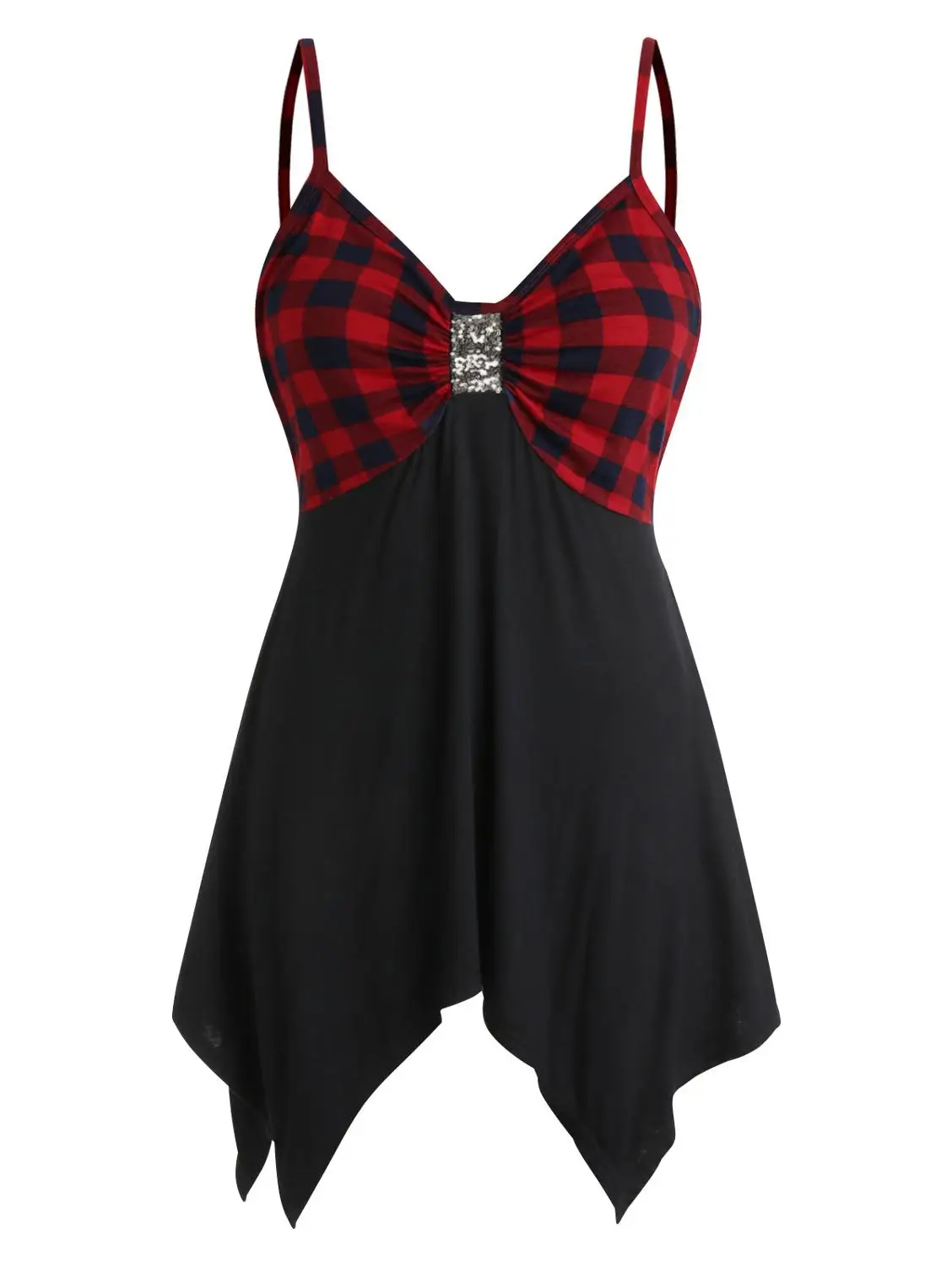 ROSE GAL Plus Size Plaid Tank Top Women Summer Sleeveless Top Sequins Women Tops Tees Casual Tanks 5XL Camisole Long Shirt
ROSE GAL Plus Size Plaid Tank Top Women Summer Sleeveless Top Sequins Women Tops Tees Casual Tanks 5XL Camisole Long Shirt