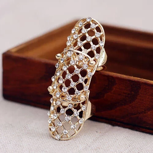 New Hot Fashion Punk Full Rhinestone Crystal Scroll Joint Knuckle Finger Ring XY-R293
New Hot Fashion Punk Full Rhinestone Crystal Scroll Joint Knuckle Finger Ring XY-R293