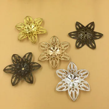 50pcs 28mm 7 Colors Plated Metal Brass Flowers Bead Caps Filigree Connectors DIY Jewelry Findings
50pcs 28mm 7 Colors Plated Metal Brass Flowers Bead Caps Filigree Connectors DIY Jewelry Findings