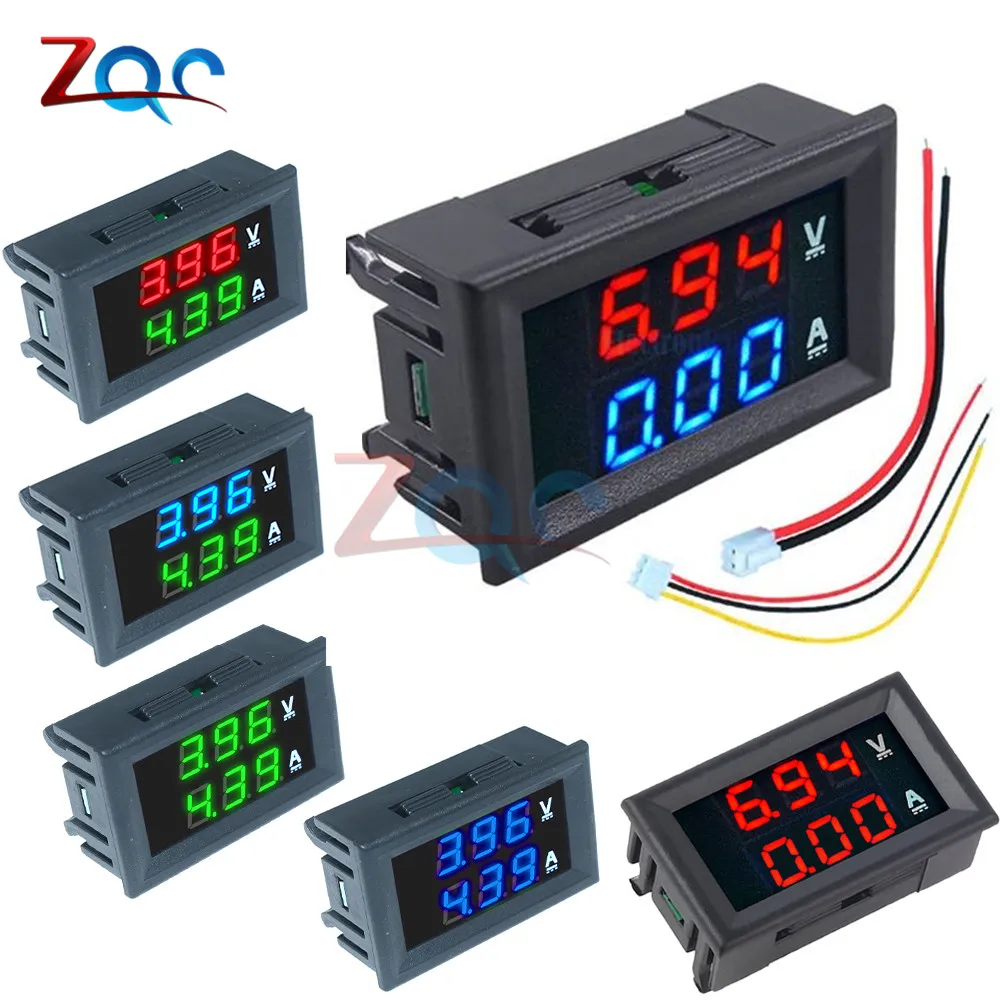 Mini Digital Voltmeter Ammeter DC 100V 10A Panel Amp Volt Voltage Current Meter Tester Detector 0.56" Blue Red Dual LED Display
Mini Digital Voltmeter Ammeter DC 100V 10A Panel Amp Volt Voltage Current Meter Tester Detector 0.56" Blue Red Dual LED Display
