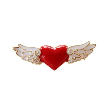 4.5cm Cartoon Anime Action Figure Printed Card Captor Sakura Red Heart Angle Wings Girls Lovely Crystal Brooches Pins Gift Toy
4.5cm Cartoon Anime Action Figure Printed Card Captor Sakura Red Heart Angle Wings Girls Lovely Crystal Brooches Pins Gift Toy