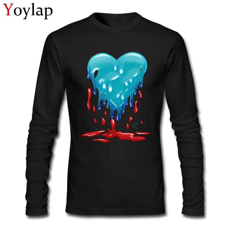 Unique T Shirt Designer O Neck metaBLEED Channel Emote 100% Cotton Boy Tops T Shirt Crazy Long Sleeve Tee Shirt Top Quality metaBLEED Channel Emote black