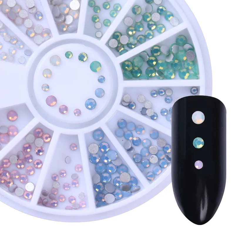 1 Box Opal Rhinestones Colorful Multi-size 3D Nail Decorations in Wheel Flat Bottom 3D Rhinestone Manicure
1 Box Opal Rhinestones Colorful Multi-size 3D Nail Decorations in Wheel Flat Bottom 3D Rhinestone Manicure