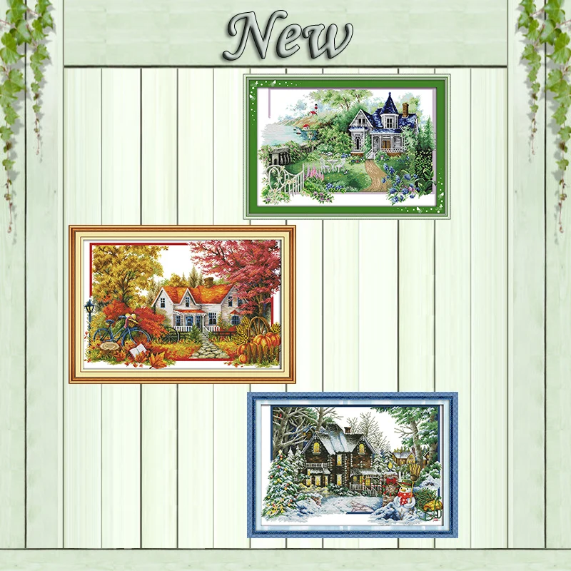 The winter house summer diy painting counted printed on canvas DMC 14CT 11CT chinese Cross Stitch Needlework Set Embroidery kits
The winter house summer diy painting counted printed on canvas DMC 14CT 11CT chinese Cross Stitch Needlework Set Embroidery kits