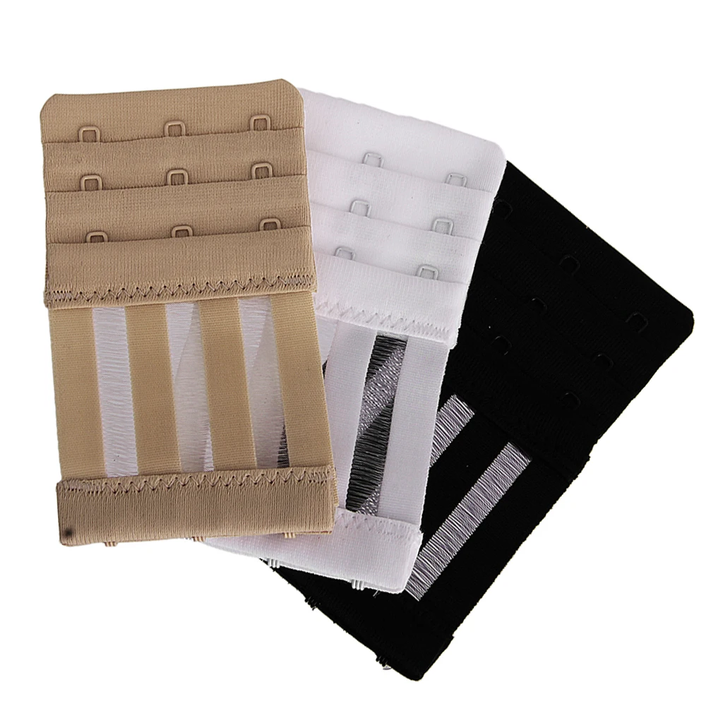 3x Bra Extender Back Extension 3-Hooks Ladies Bra Extension Strap Underwear Strapless Dress For Women's Elastic Bra
3x Bra Extender Back Extension 3-Hooks Ladies Bra Extension Strap Underwear Strapless Dress For Women's Elastic Bra
