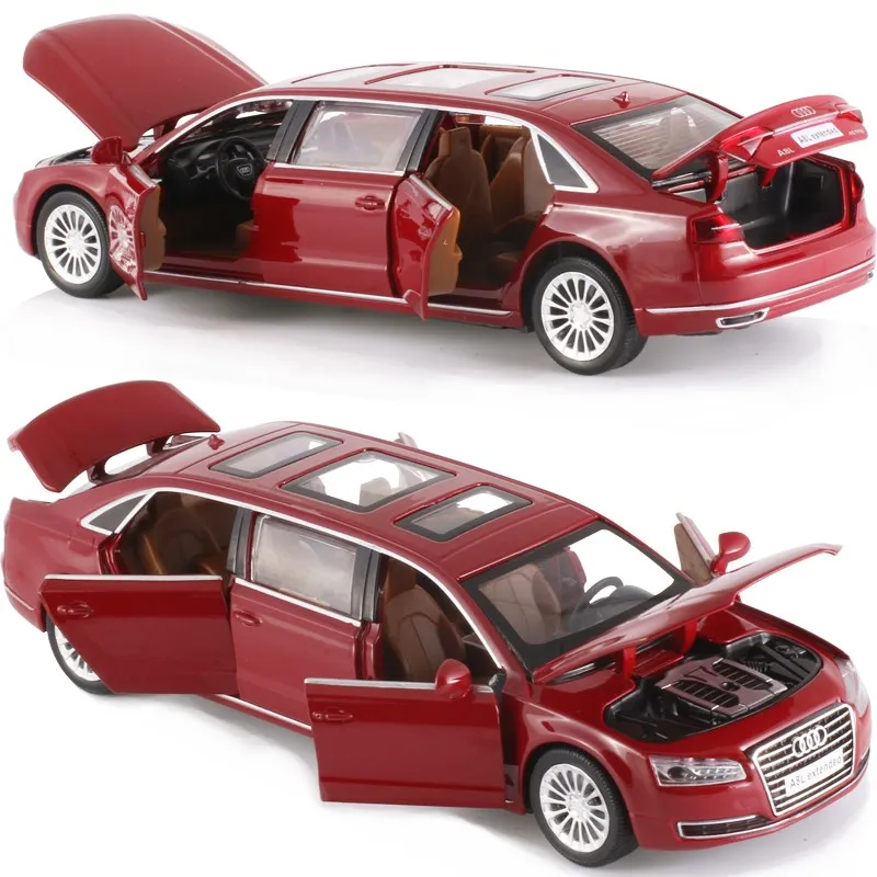 Exquisite 1:32 A8L extended alloy car model,simulation Die casting sound and light pull back luxury model,free shipping
Exquisite 1:32 A8L extended alloy car model,simulation Die casting sound and light pull back luxury model,free shipping