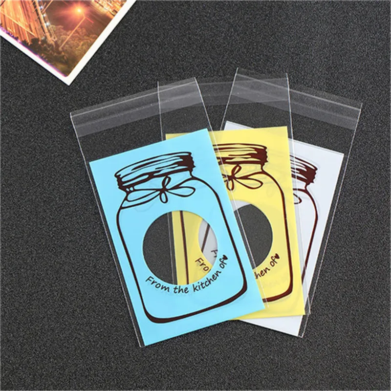 100PCS / Pack Color Jar Shape Food Grade OPP Self-Adhesive Plastic Bag Jewelry Jewelry Decorative Bag Biscuit Chocolate Gift Bag
100PCS / Pack Color Jar Shape Food Grade OPP Self-Adhesive Plastic Bag Jewelry Jewelry Decorative Bag Biscuit Chocolate Gift Bag