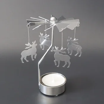 Romantic Rotation Candlestick Metal Candle Holder Beauty Rotary Spinning Carousel GOLD ANGELS Light Christmas Gift Candle Holder
Romantic Rotation Candlestick Metal Candle Holder Beauty Rotary Spinning Carousel GOLD ANGELS Light Christmas Gift Candle Holder