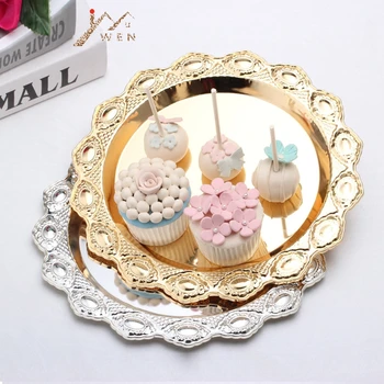Luxury Silver / Gold Charger Plate Metal Tray 25 CM/ 9.8" Diameter Nut Plate/ Sweet/ Cake Plates For home Christmas Decoration
Luxury Silver / Gold Charger Plate Metal Tray 25 CM/ 9.8" Diameter Nut Plate/ Sweet/ Cake Plates For home Christmas Decoration