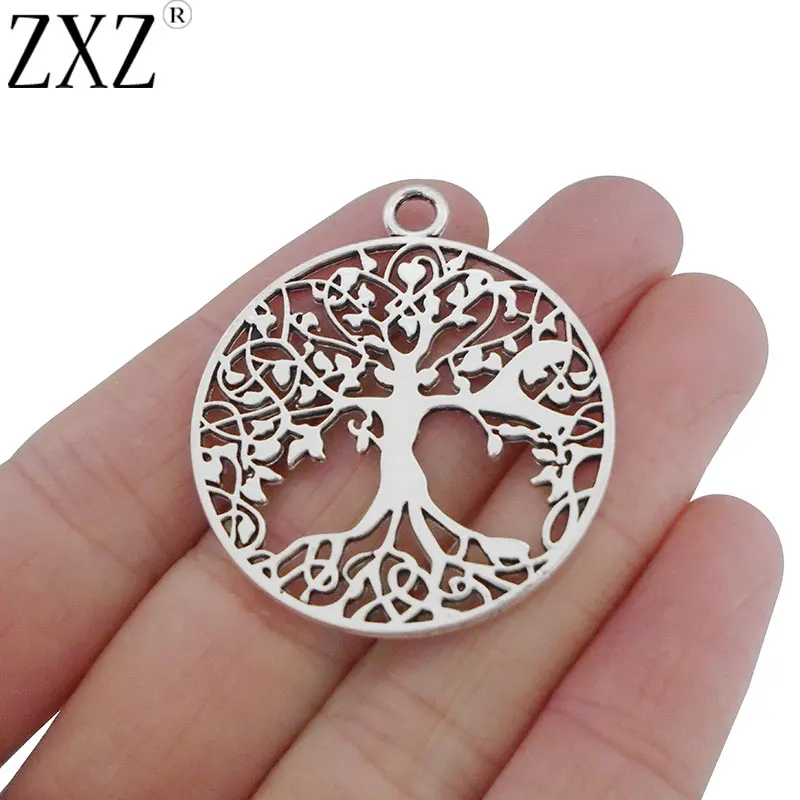 ZXZ 5pcs Antique Silver Tone Large Tree Round Charms Pendants 2 Sided for Necklace Jewelry Making Findings 35mm
ZXZ 5pcs Antique Silver Tone Large Tree Round Charms Pendants 2 Sided for Necklace Jewelry Making Findings 35mm