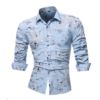 Autumn New Business Casual Mens Fashion Youth Long Sleeve Shirt Collar Camisa Floral Shirts Men Designer Male Tops 4colour
Autumn New Business Casual Mens Fashion Youth Long Sleeve Shirt Collar Camisa Floral Shirts Men Designer Male Tops 4colour