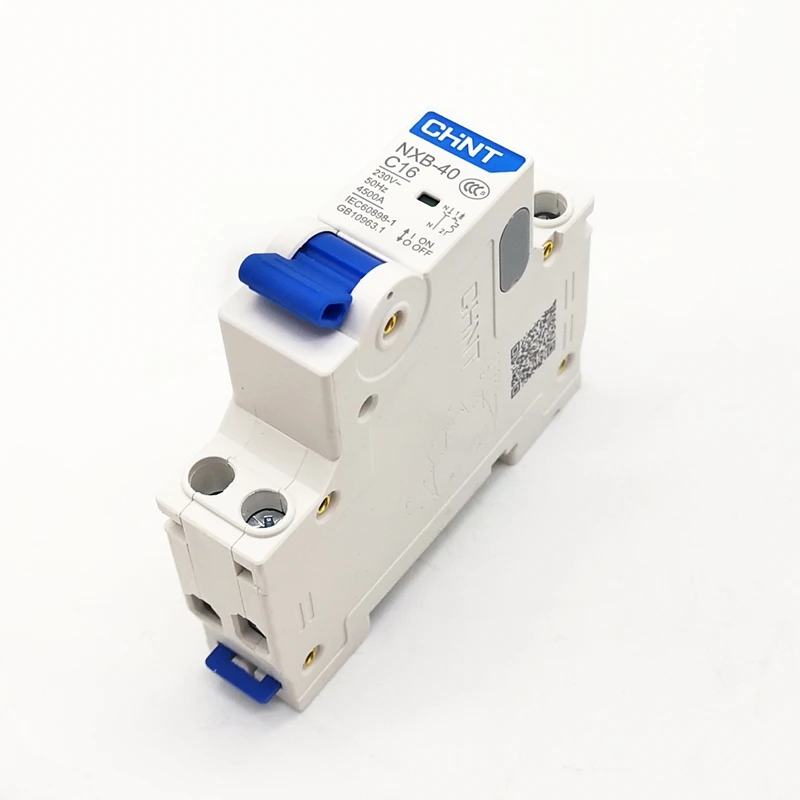 New CHINT Circuit Breaker NXB-40 1P+N C6A 10A 16A 20A 25A 32A 40A 4.5KA Mini Circuit Breaker DPN
New CHINT Circuit Breaker NXB-40 1P+N C6A 10A 16A 20A 25A 32A 40A 4.5KA Mini Circuit Breaker DPN