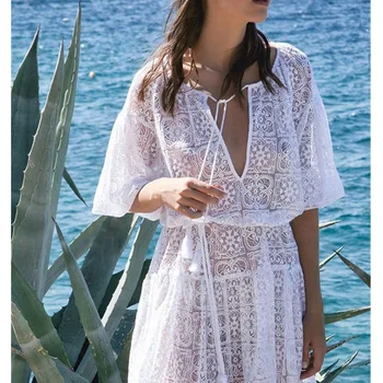 Beach Dresses For Women Bikini Cover Beachwear Women's Swimsuits Dress On Swimsuit Woman New Lace Sexy Neck Skirt Shirt Belt
Beach Dresses For Women Bikini Cover Beachwear Women's Swimsuits Dress On Swimsuit Woman New Lace Sexy Neck Skirt Shirt Belt