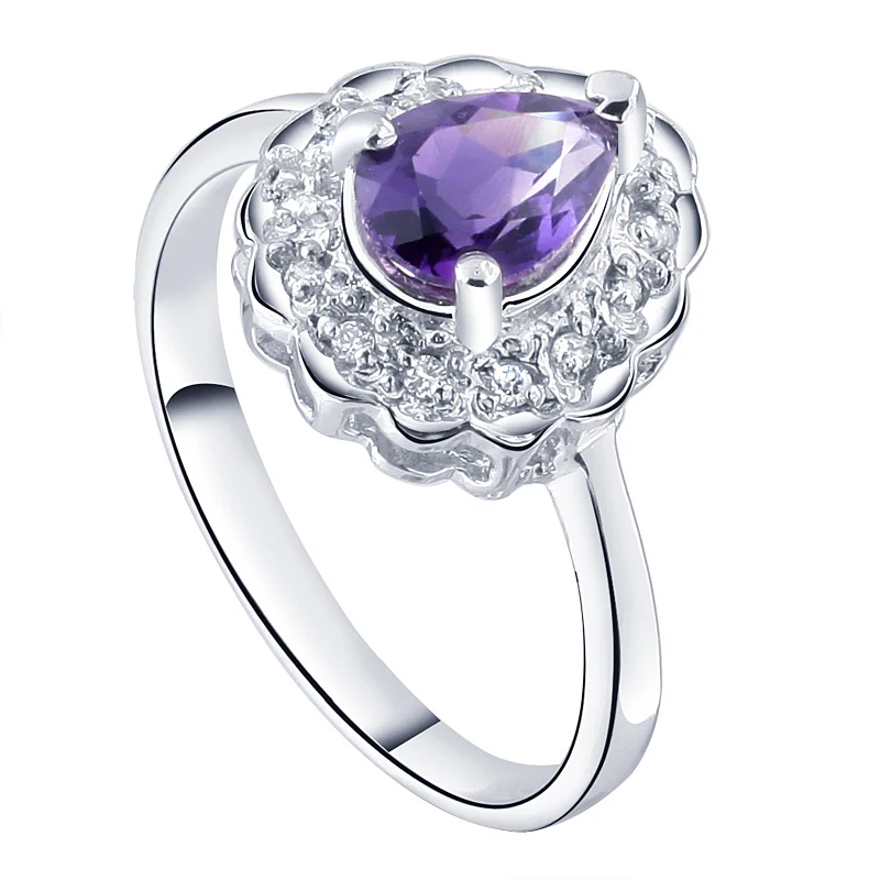 Natural Amethyst Ring 925 Sterling Silver Purple Pear Crystal Woman Fashion Fine Elegant Jewelry Queen Birthstone Gift sr1411a
Natural Amethyst Ring 925 Sterling Silver Purple Pear Crystal Woman Fashion Fine Elegant Jewelry Queen Birthstone Gift sr1411a