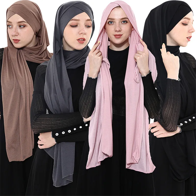 2019 Fashion Women Jersey Scarf Hijab shawl and wrap Islamic Turban femme musulman Ready To Wear Muslim foulard Headscarf
2019 Fashion Women Jersey Scarf Hijab shawl and wrap Islamic Turban femme musulman Ready To Wear Muslim foulard Headscarf