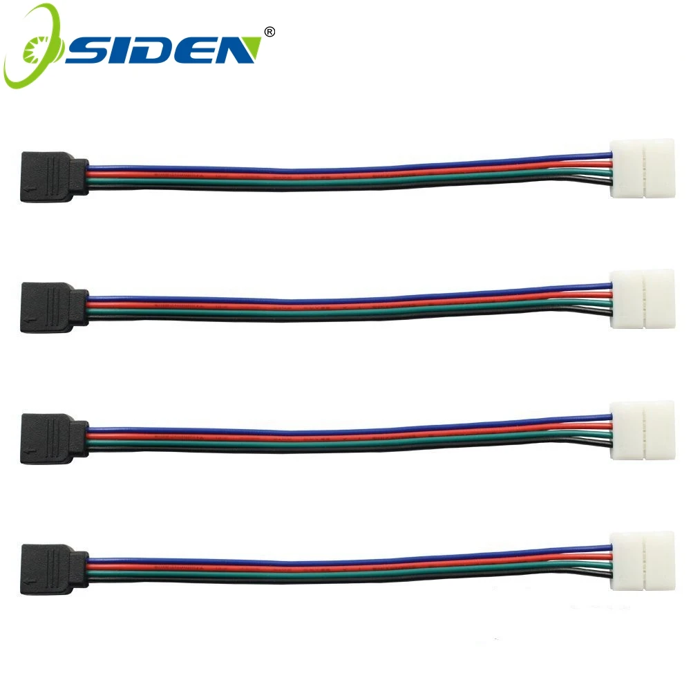 OSIDEN 10mm 4 pin 15cm wire solderless led strip connector extension cable wire lighting accessories for smd 5050 led strip rgb
OSIDEN 10mm 4 pin 15cm wire solderless led strip connector extension cable wire lighting accessories for smd 5050 led strip rgb