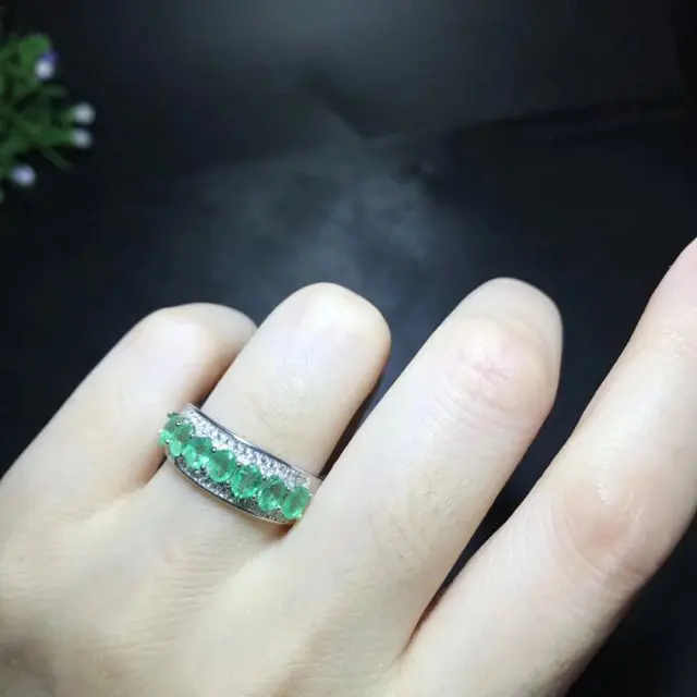 New Jewelry Qi Xuan_Fashion Jewelry_Colombia Green Stone Simple Rings_S925 Solid Silver Woman Rings_Factory Directly Sales
New Jewelry Qi Xuan_Fashion Jewelry_Colombia Green Stone Simple Rings_S925 Solid Silver Woman Rings_Factory Directly Sales