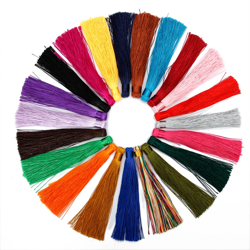 10pcs Silk Tassel Cord Handmade Polyester Thread Tassels Charms for DIY Earrings Making Findings Materials
10pcs Silk Tassel Cord Handmade Polyester Thread Tassels Charms for DIY Earrings Making Findings Materials