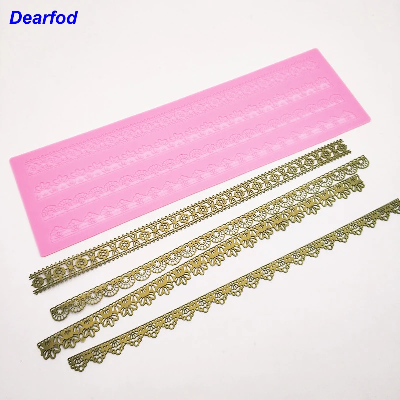 MX062 4 Patterns Lace Mold Silicone Sugar Lace Pad Cake Brim Decoration Mold Kitchenware DIY Tool
MX062 4 Patterns Lace Mold Silicone Sugar Lace Pad Cake Brim Decoration Mold Kitchenware DIY Tool