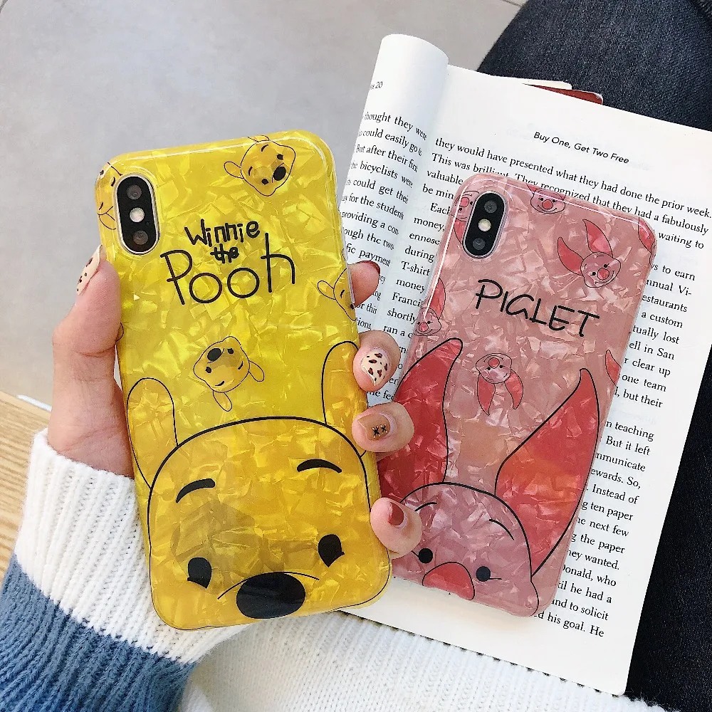 Winnie Pooh Bear Marble Case For iphone 7 8 Plus X XS Max XR Bling Conch Shell Epoxy Silicon Glitter Soft TPU Cover For iPhone 6
Winnie Pooh Bear Marble Case For iphone 7 8 Plus X XS Max XR Bling Conch Shell Epoxy Silicon Glitter Soft TPU Cover For iPhone 6