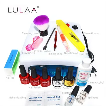 Lulaa 36W UV lamp of Resurrection Nail Gel Tools and Portable Package Five 10 ml Soaked UV Glue Gel Nail Polish
Lulaa 36W UV lamp of Resurrection Nail Gel Tools and Portable Package Five 10 ml Soaked UV Glue Gel Nail Polish