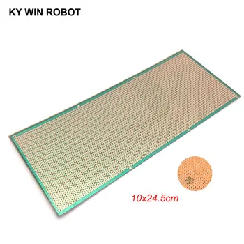 1pcs DIY 10x24.5 10*24.5CM Prototype Paper PCB Universal Experiment Matrix Circuit Board Single Row Continuous Hole 100x245mm
1pcs DIY 10x24.5 10*24.5CM Prototype Paper PCB Universal Experiment Matrix Circuit Board Single Row Continuous Hole 100x245mm