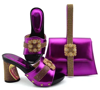 Slippers shoes matching clutches bag in purple color 2019 fashion african aso ebi party shoes and bag matching set SB8362-2
Slippers shoes matching clutches bag in purple color 2019 fashion african aso ebi party shoes and bag matching set SB8362-2