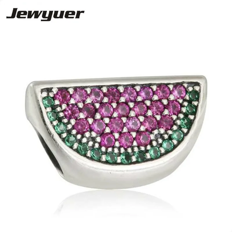 Summer collection Pave Watermelon charms 925 Sterling Silver animals charm Fit bead Bracelet DIY for women fine jewelry BE363
Summer collection Pave Watermelon charms 925 Sterling Silver animals charm Fit bead Bracelet DIY for women fine jewelry BE363
