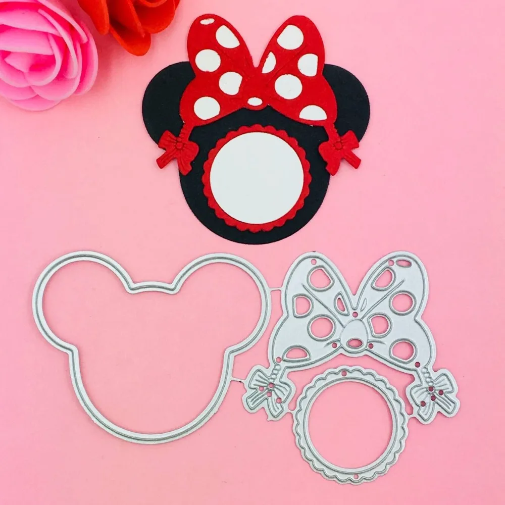 New Mickey Minne Bow Ear Metal Cutting Dies for DIY Scrapbooking/Card Making/Kids Fun Decoration Supplies
New Mickey Minne Bow Ear Metal Cutting Dies for DIY Scrapbooking/Card Making/Kids Fun Decoration Supplies