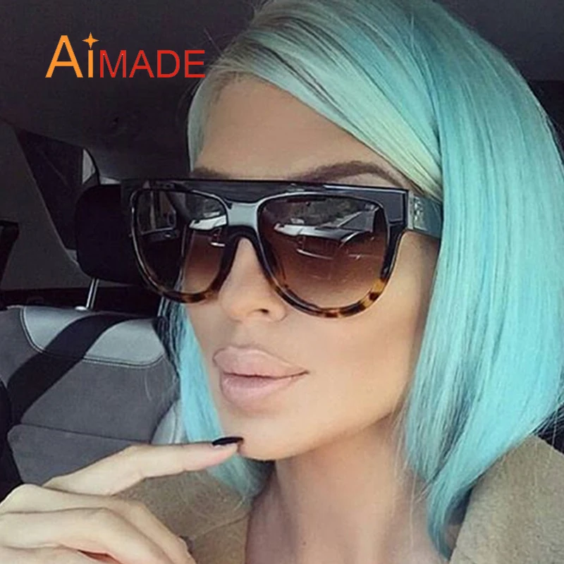 Aimade Luxury Superstar Flat Top Oversized Sunglasses For Women Fashion Brand Designer Female Outdoor Big Sun Glasses UV400
Aimade Luxury Superstar Flat Top Oversized Sunglasses For Women Fashion Brand Designer Female Outdoor Big Sun Glasses UV400