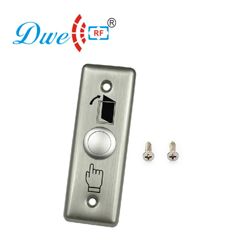 

DWE CC RF access control accessories stainless steel panel touched push release NO NC COM exit button for hollow door