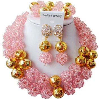 Highly Qualified Pink African Style Anniversary Gift Women Crystal Necklace Earrings Sets 2C-SJJS-10
Highly Qualified Pink African Style Anniversary Gift Women Crystal Necklace Earrings Sets 2C-SJJS-10